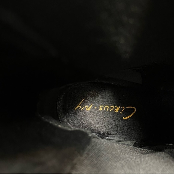 Circus Sam Edelman Stace Platform Black Patent Leather Heeled Bootie 8M - Picture 14 of 16